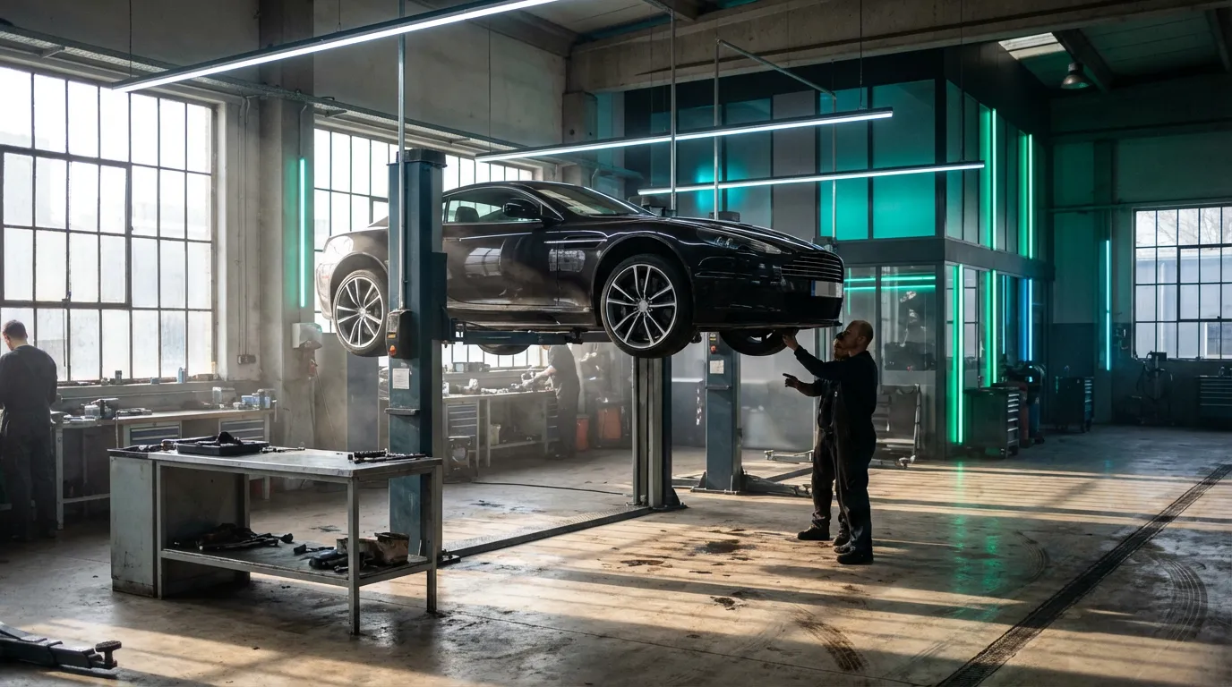 Modern autószerelő műhely